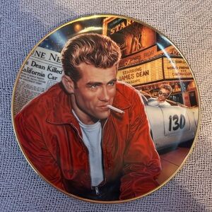 James Dean collector plate